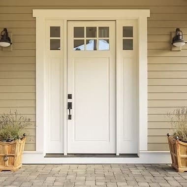 front door white