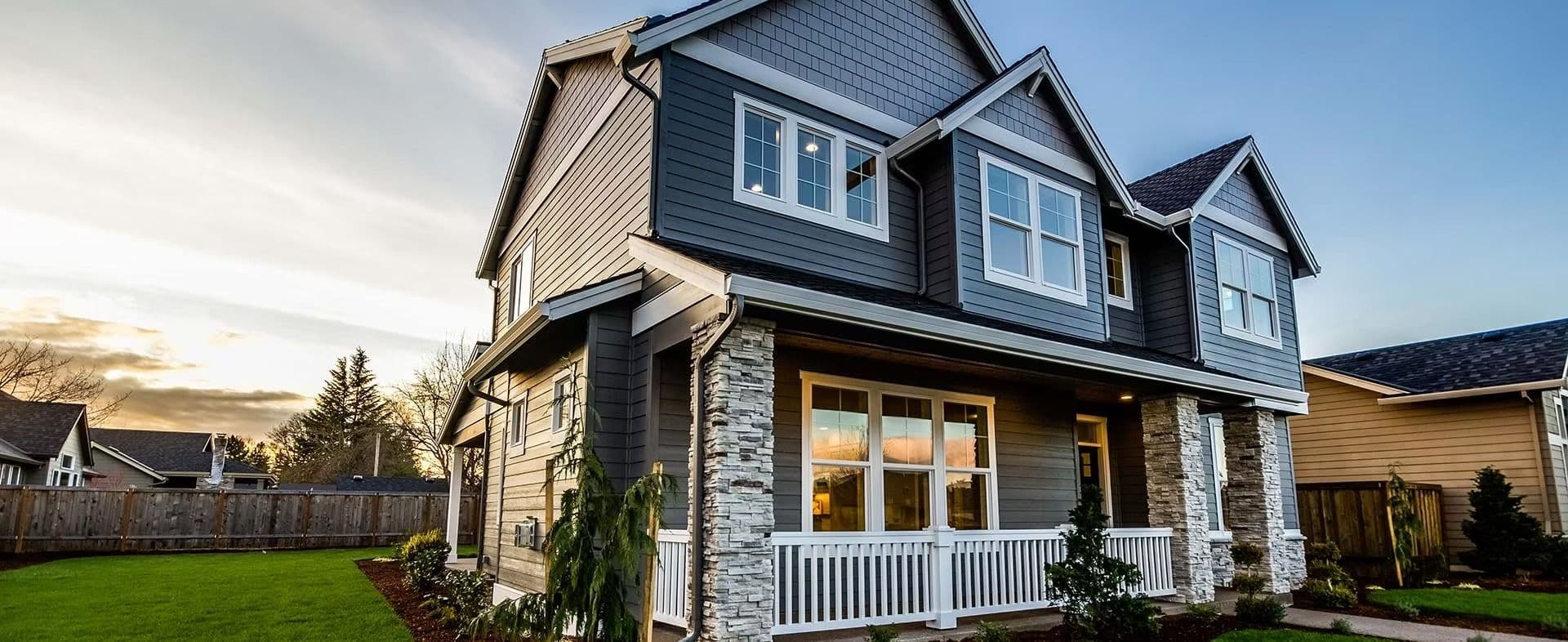 Nice house black siding