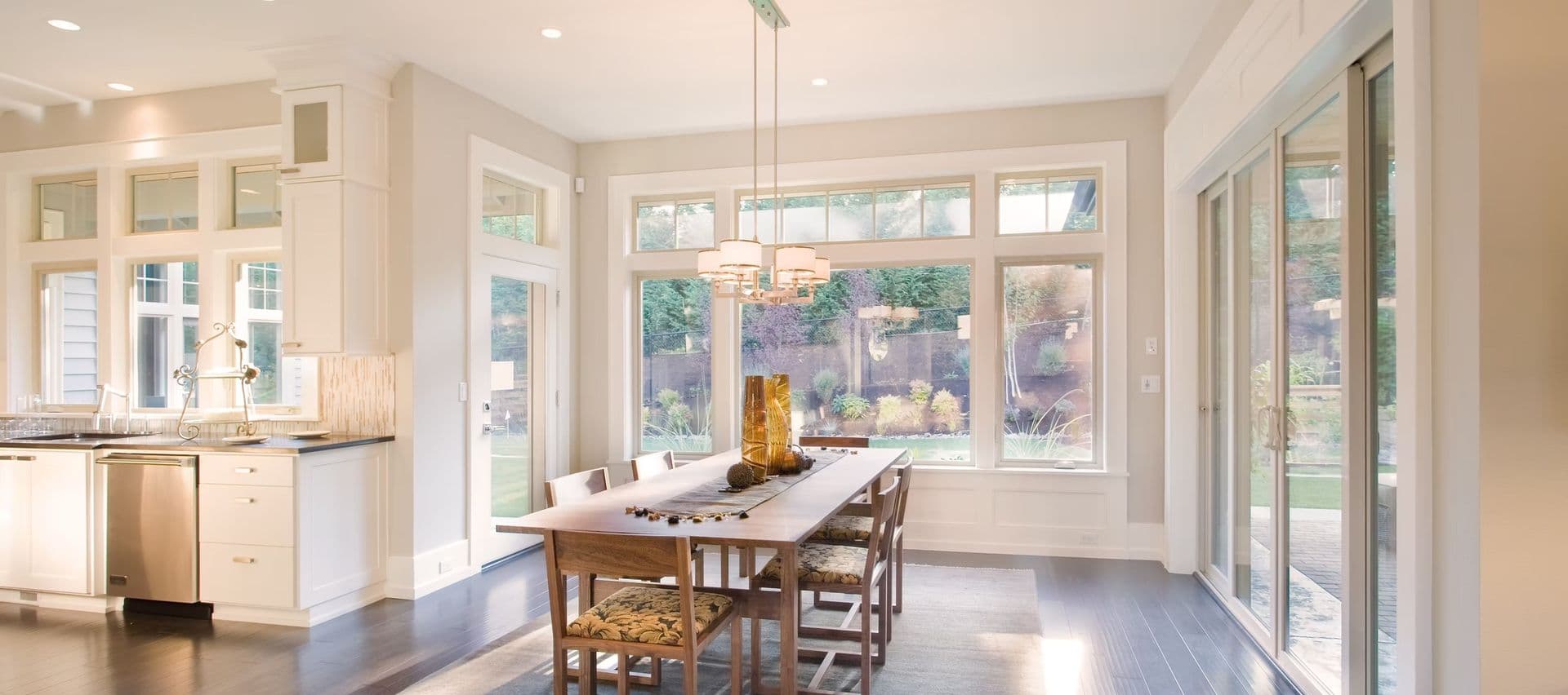 kitchen and dining room sgd casements transoms