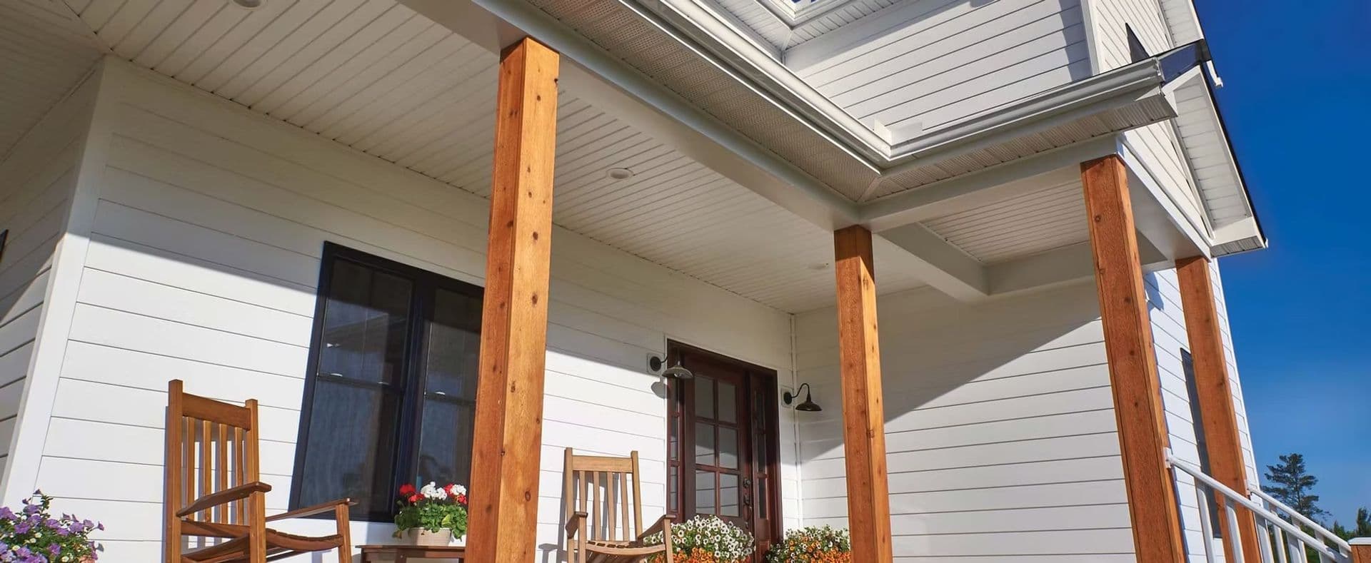 wood supports house