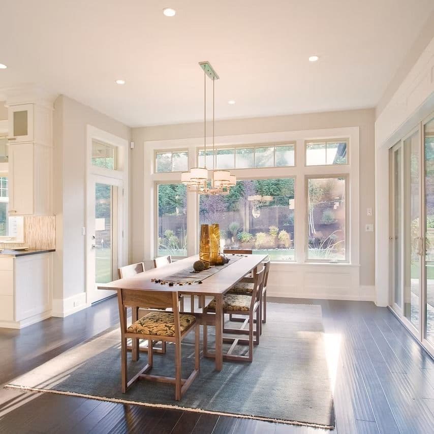 kitchen and dining room sgd casements transoms