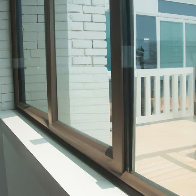 horizontal sliding glass window interior