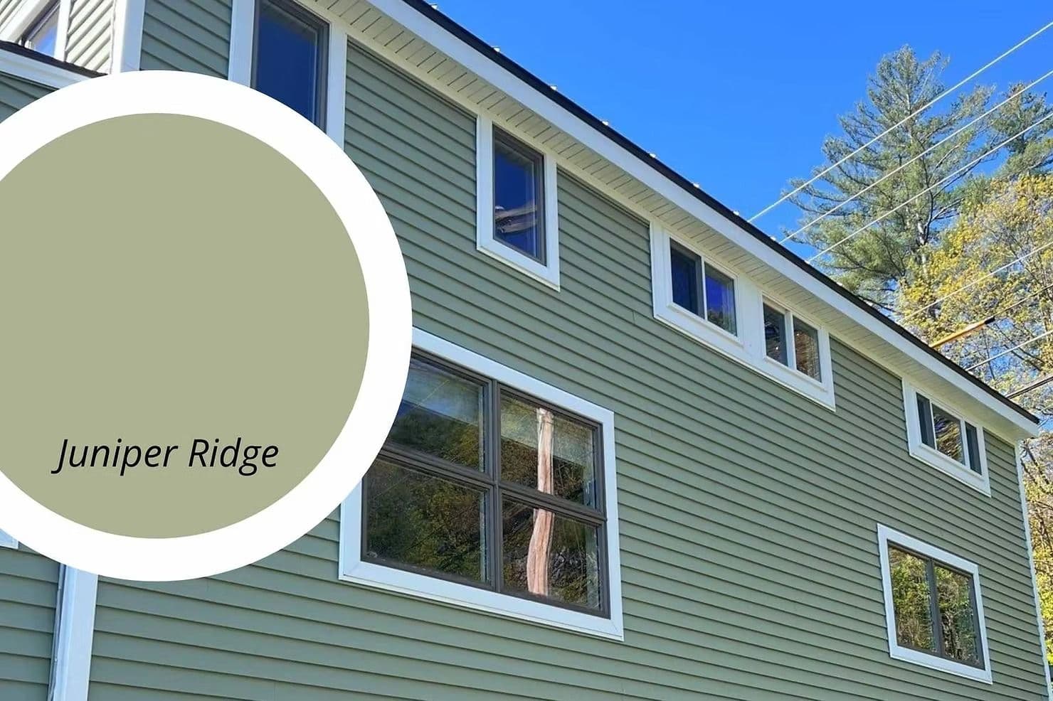 green siding