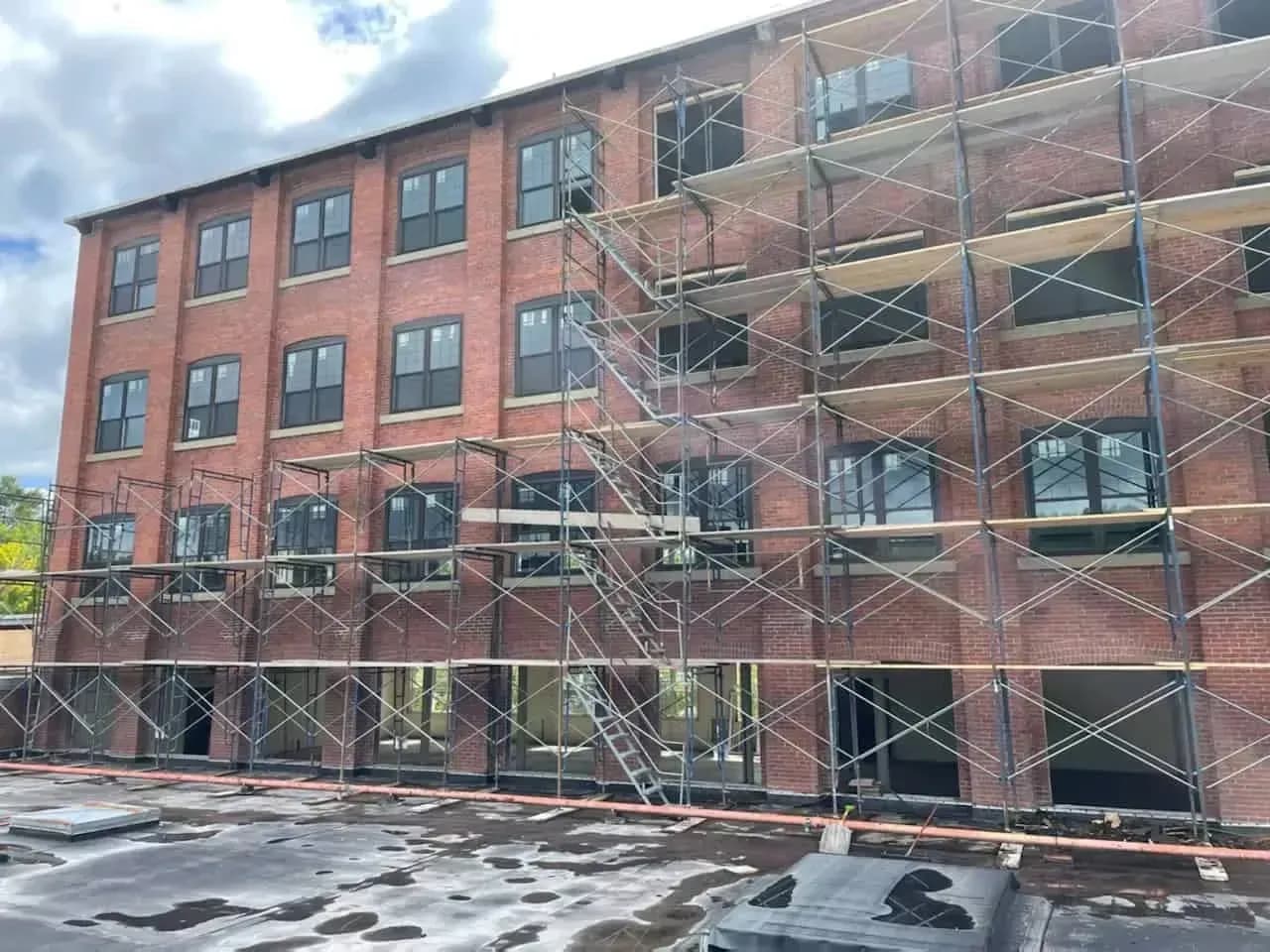 brick building