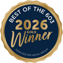 Best of the 603 2026 Gold Winner award badge from Manchester Media Group