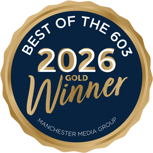 Best of the 603 2026 Gold Winner award badge from Manchester Media Group